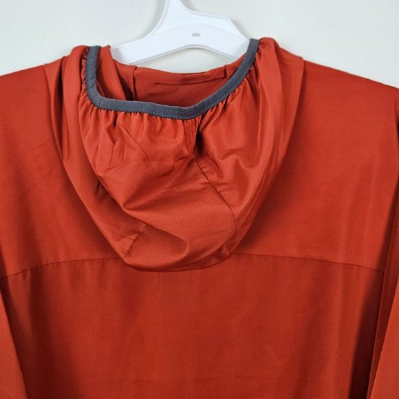 All In Motion Men Jacket Size Large Lightweight Water Repellent Rust/Orange Zip - Picture 7 of 9